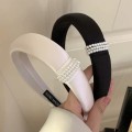 缎面珍珠宽版发箍
